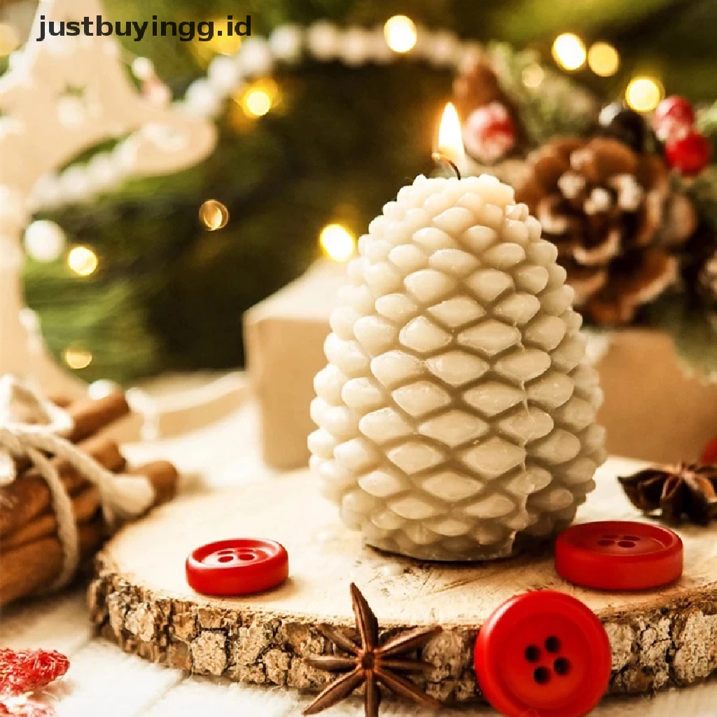 Cetakan Bentuk Pinus Cones 3d Bahan Silikon Untuk Membuat Lilin