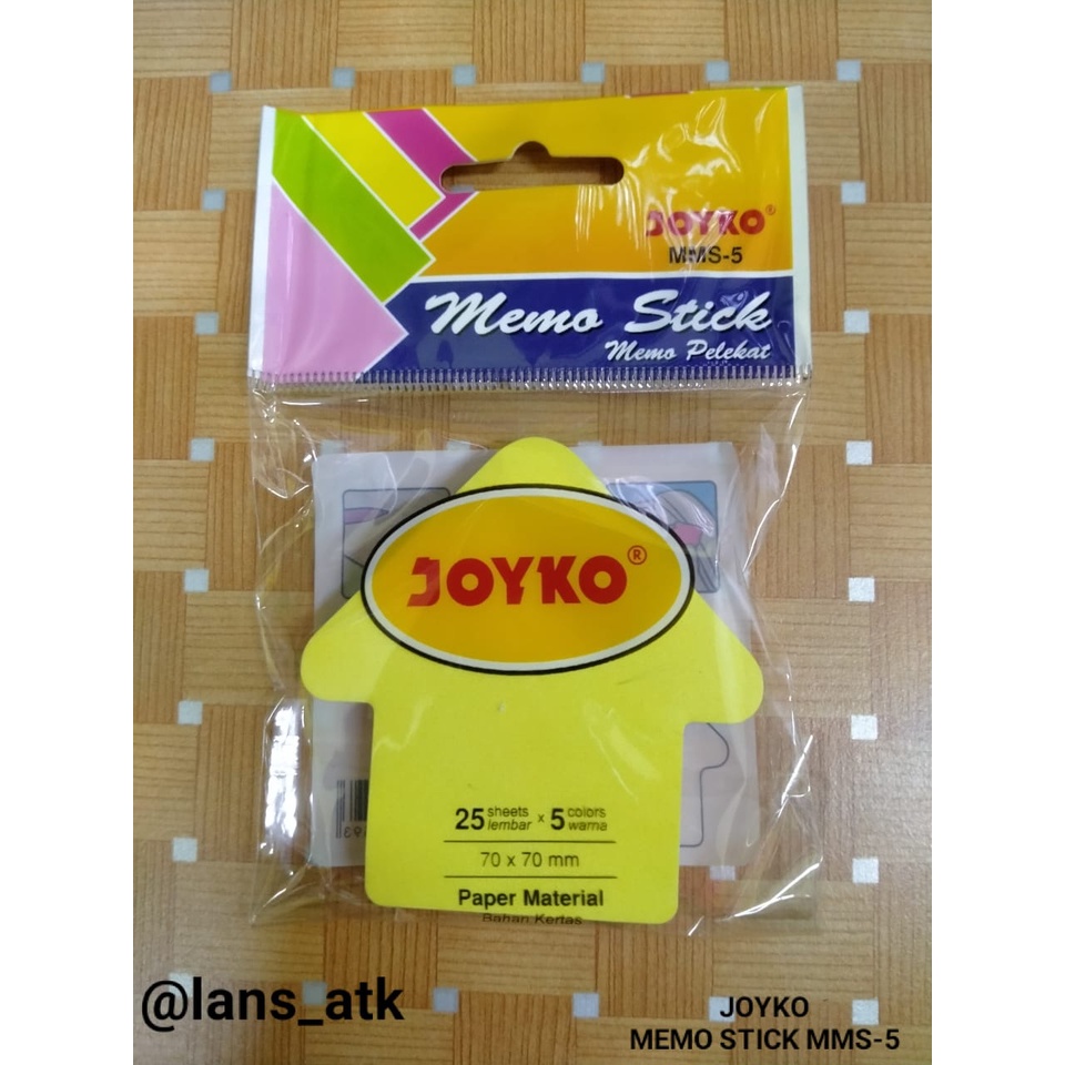 

Stiker memo joyko 5 warna panah MMS-5 (47593) memo