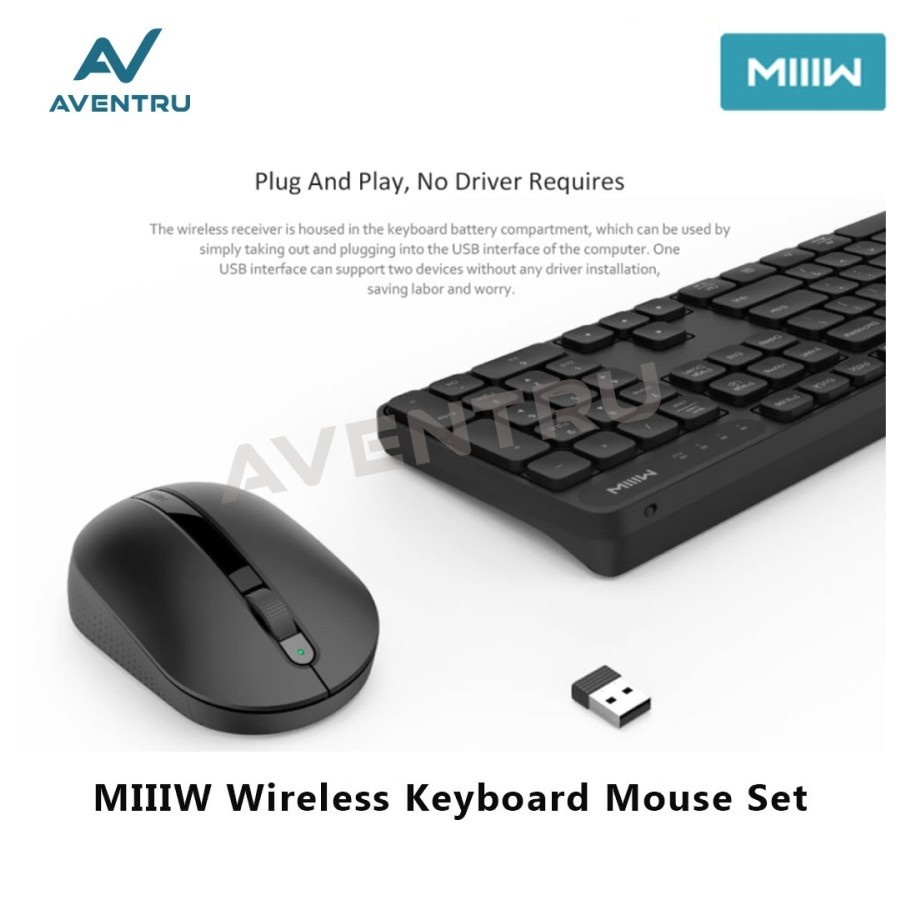 MIIIW MWWC01 Wireless Keyboard Mouse Set Laptop PC Windows Mac