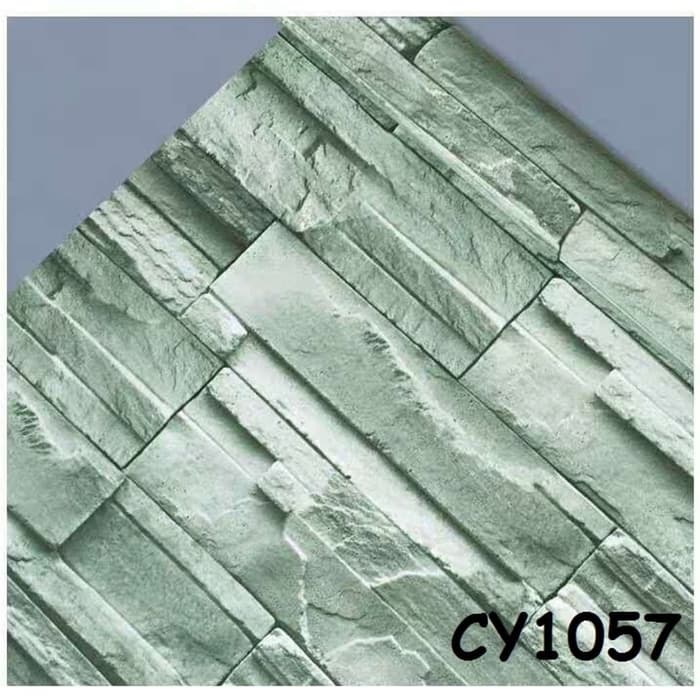 Ratudinding CY1057 Wallpaper Batu Alam 10mX45 cm Walpaper Stiker Dinding