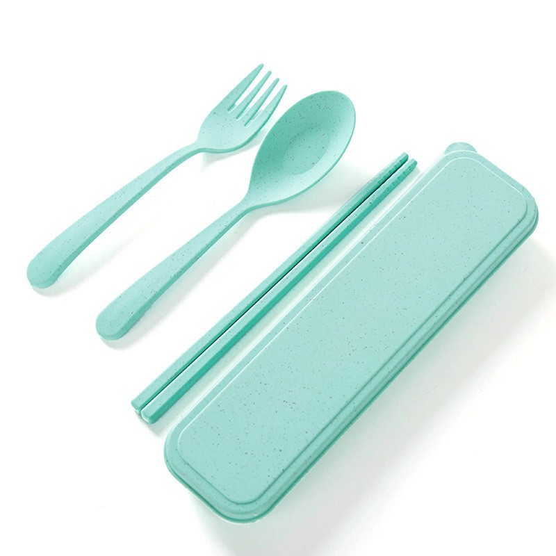 KUP - COD MURAH TABLEWARE SUIT 3 IN 1 SENDOK GARPU SUMPIT / SENDOK SET ALAT MAKAN SOUVENIR KOREAN