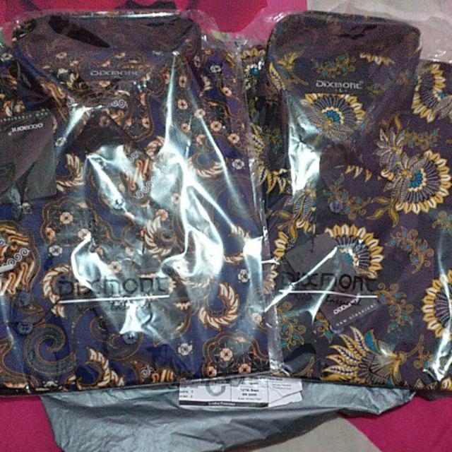 Kemeja Batik Pria Lengan Panjang Bl72 Katun Motif Modern Dixmont Semi Slimfit Premium
