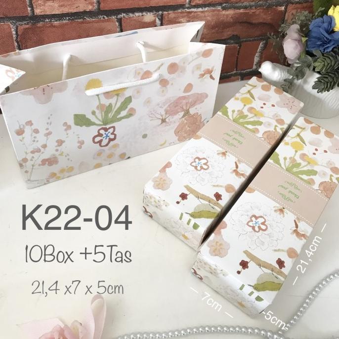 

[COD] 10 Kotak +5Tas K22-04 Packaging Kotak Cantik [COD]