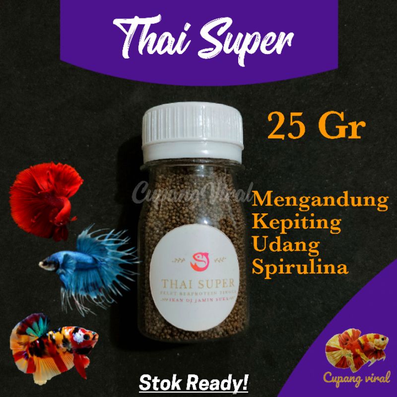 Pelet Super From Thailand Mengandung Kepiting Spirulina dan Udang