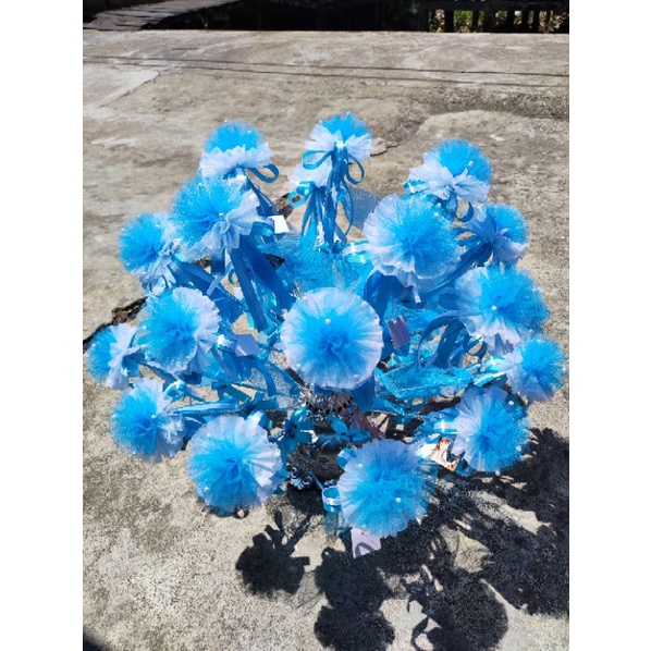 Bunga Telur pompom tile/pokok telok/kembang telur