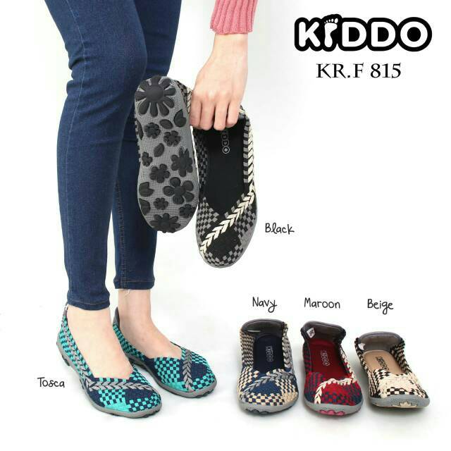 Sepatu Rajut KIDDO F815 Flat ORIGINAL