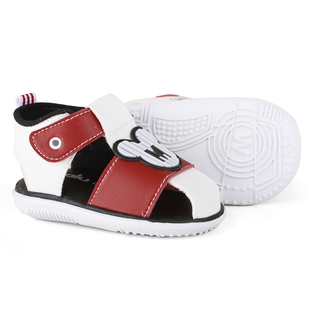 Sandal anak bunyi Mickey Cewek SM1 MERAH