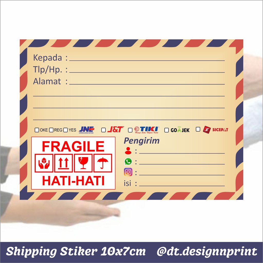

SHIPPING STIKER / STIKER LABELPENGIRIMAN BARANG untuk OLSHOP