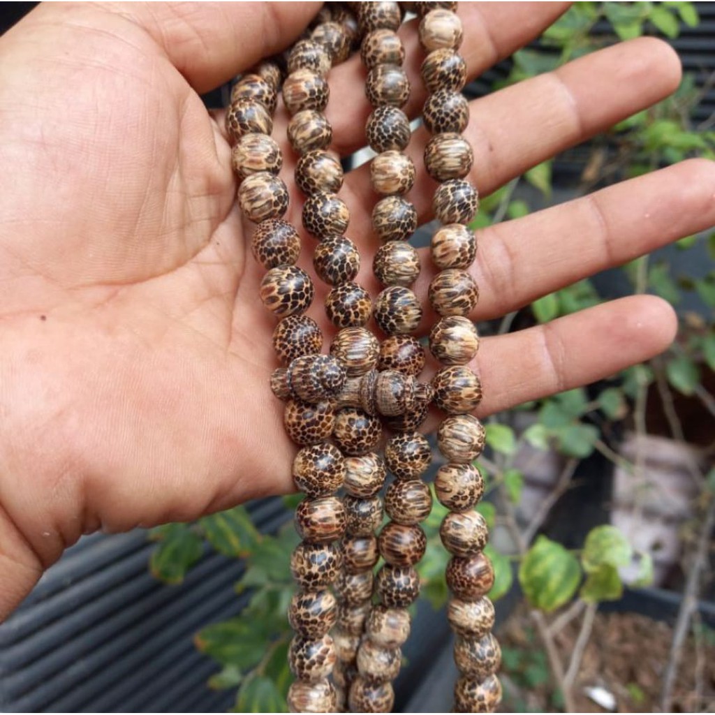 Tasbih Kayu Liwung Macan Asli  10mm Tasbih Kayu  Liwung Macan  Tasbih Kayu  Liwung Macan super