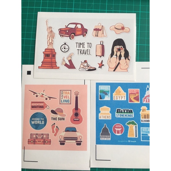 Sticker Travel Stiker Traveling Sticker HP/ Laptop Tumblr Aesthetic Murah Lucu