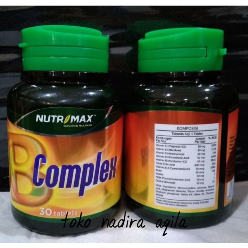 NUTRIMAX B COMPLEX KOMPLEKS NUTRISI OTAK SARAF NAFSU MAKAN