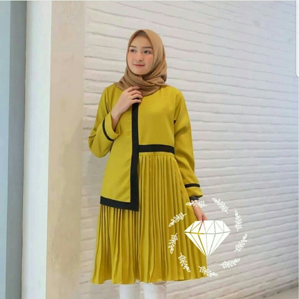 TUNIK LARISA PRISKET 3Warna