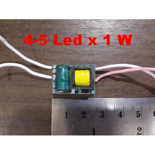 Kit Driver LED 5 Led x 1Watt 220VAC
