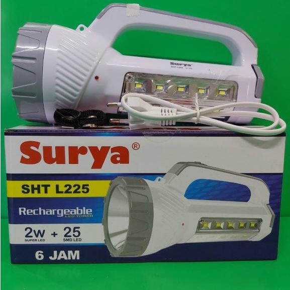 Senter Surya SHT L225 2w 25 Led Senter Tenteng Surya Senter LED