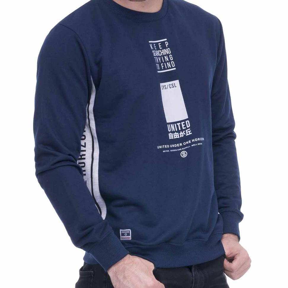 Ongkir 0% SEYES S1106 Sweater pria baju atasan Lengan Panjang cowok babyterry Premium °•.¸¸.•°`
