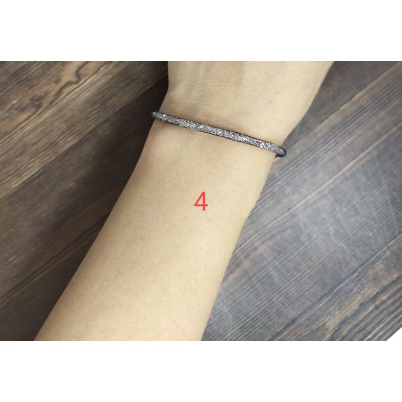 Fifi Fashion Gelang Tali Kawat Gilter Kristal 3 Anti Air Waterproof Untuk Charm Liontin Pandora