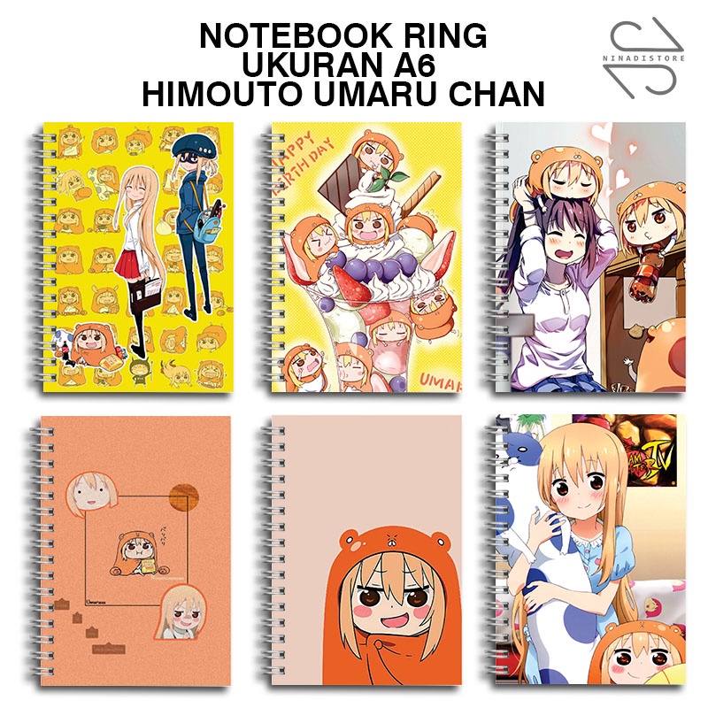 

(BELI 6 GRATIS 1)Buku Tulis Catatan buku notebook buku diary Notebook Ring Spiral A6 60 Lembar koleksi gambar himouto umaru chan part1