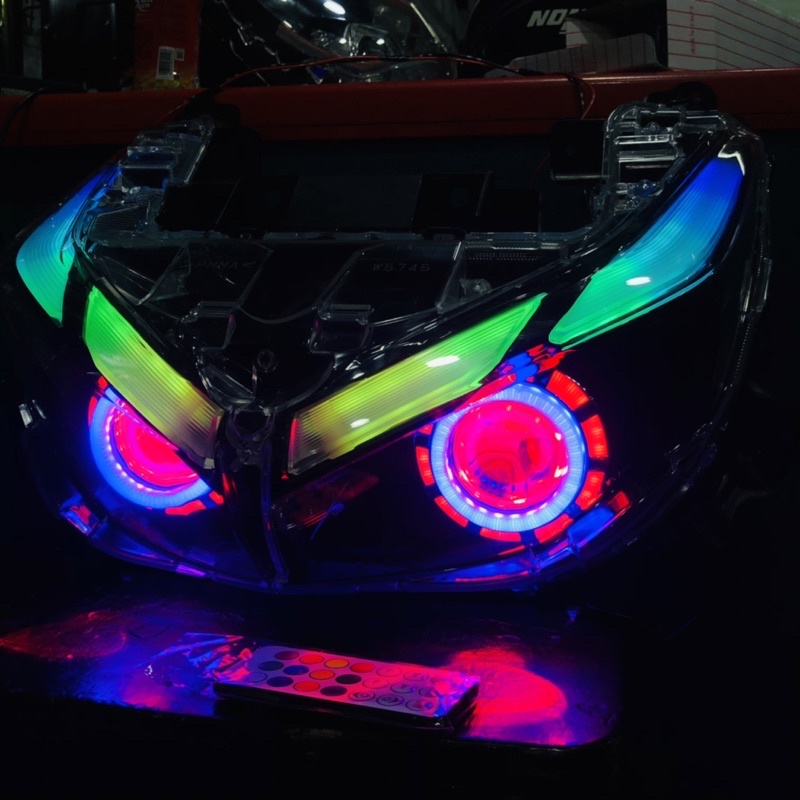 LAMPU ALIS RUNNING AEROX NEW SEPAKET REFLEKTOR/HEADLAMP AEROX NEW ORIGINAL (BUKAN BILED)