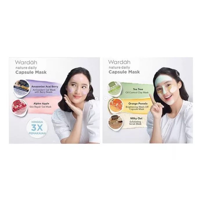 ❤ jselectiv ❤ WARDAH NATURE DAILY Capsule Mask | Masker Bilas Kemasan Kapsul WARDAH