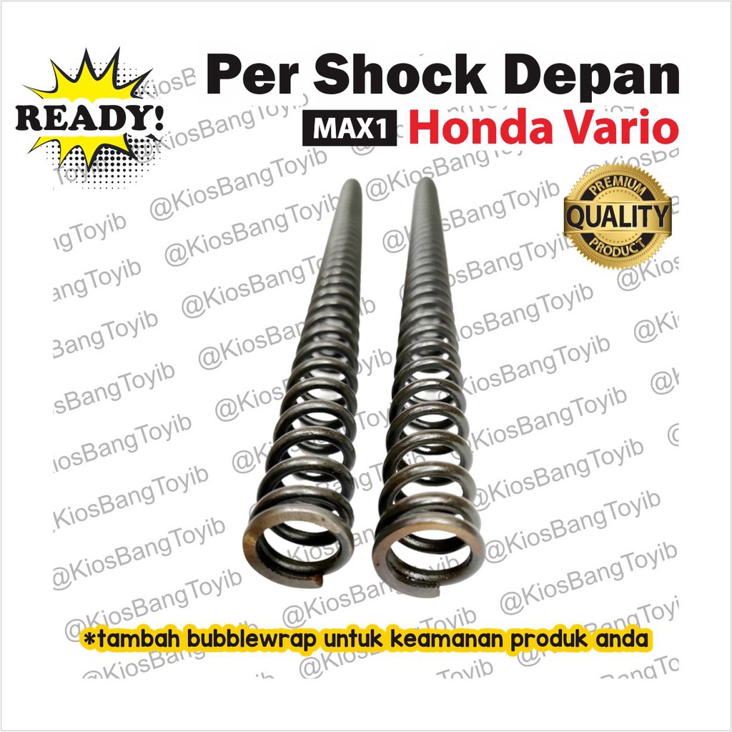 (2pc) Per Ver Shock Skok Depan Honda Vario (MAX1) Panjang 31cm