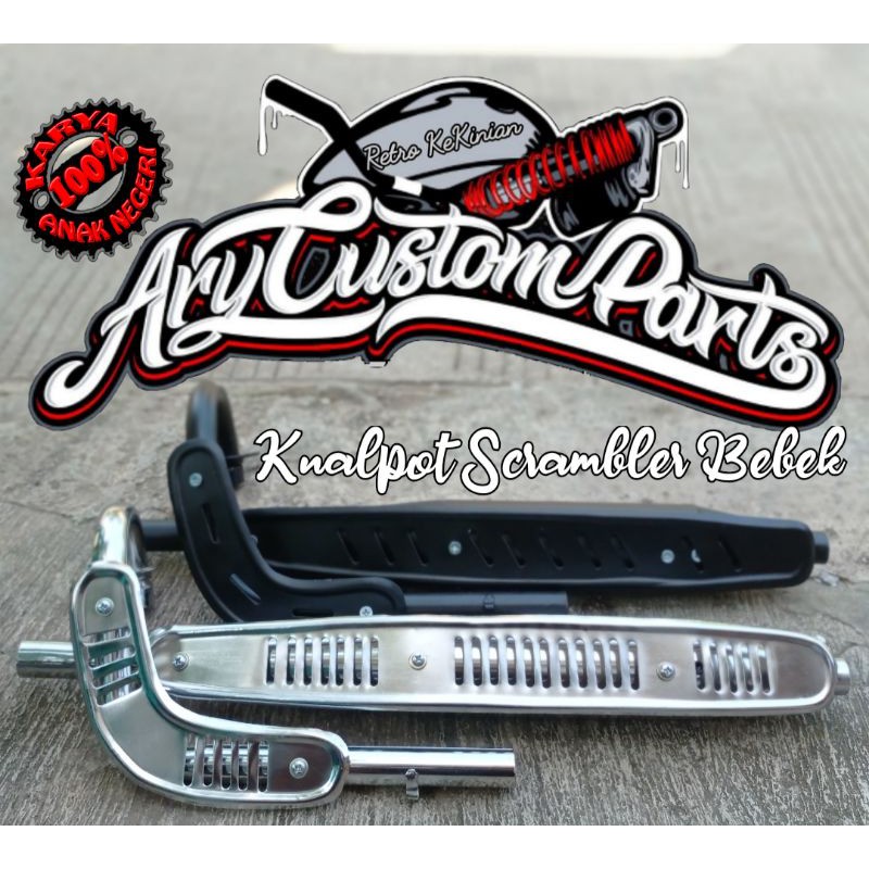 Knalpot Scrambler Honda Win C70 C50 Grand C Series Streetcub Streetcup Dll