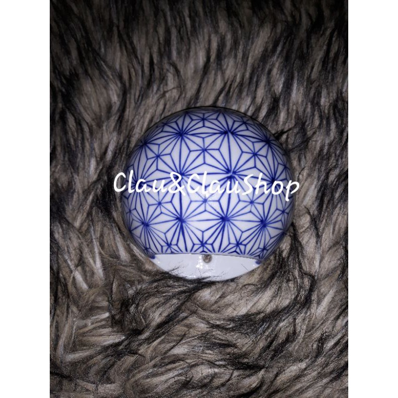 Pot keramik tempel dinding biru putih harga/pcs