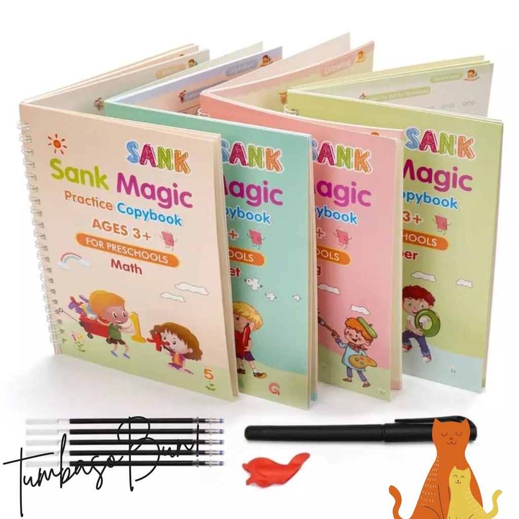 

SANK MAGIC BOOK SET/LEARNING WRITING PRACTICE BOOK REUSABLE