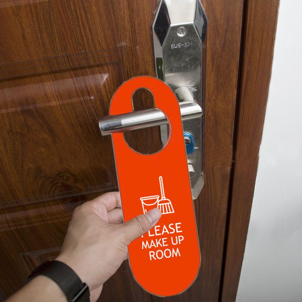 Preva Door Hanger Tag Gantungan Baju Club Toko Make up Kamar Tips Dua Sisi Tag Knob Pintu Gantungan Liontin