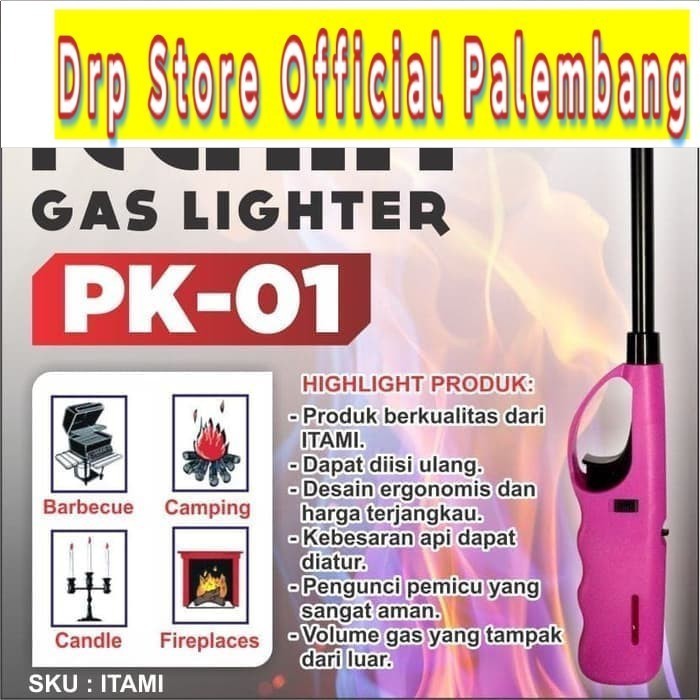 Pemantik api / gas lighter Itami Pk-01 Pematik Korek Gas Api Kompor