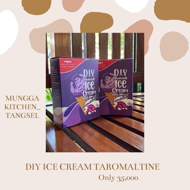 

DIY Homemade Ice Cream Taromaltine MunggaKitchen