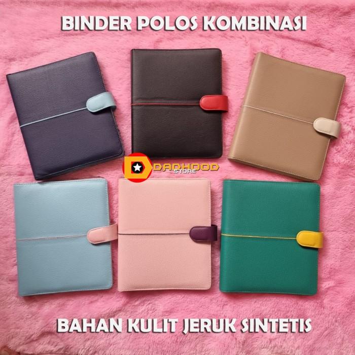 

Gia | Binder Polos Kombinasi Model Garis A5 & B5