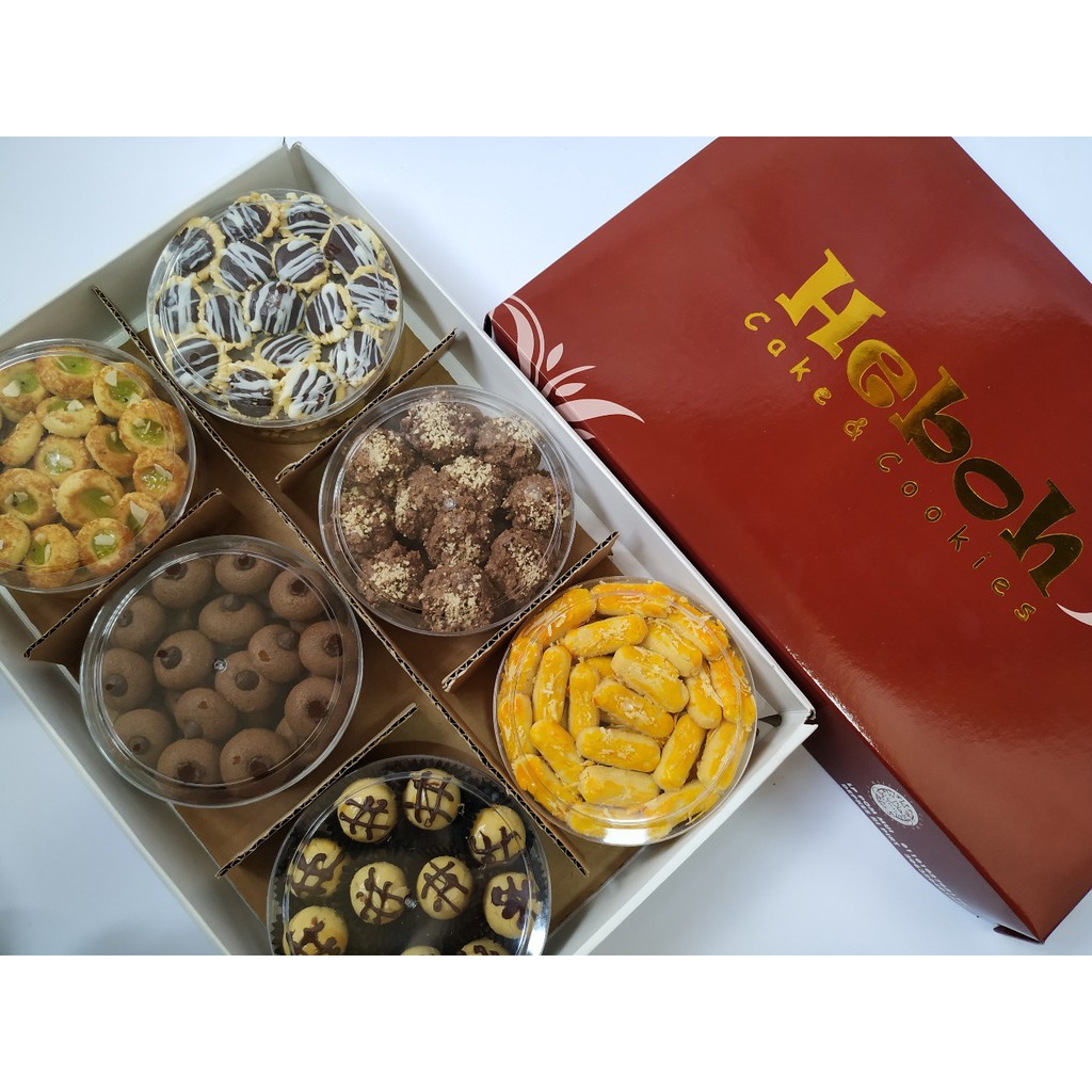 

Paket 28 Kue Kering Lebaran Premium Isi 6 Toples By Heboh Cookies