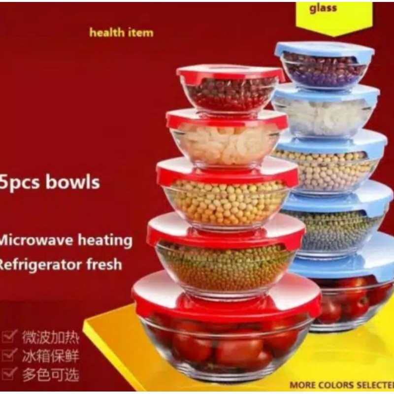 1 Set glass bowl set Kim glass