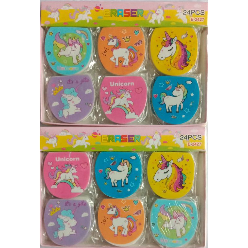 (ISI 24PCS) PENGHAPUS PENSIL BTS PENGHAPUS KARAKTER LUCU isi 24pcs ERASER LUCU / alat tulis sekolah