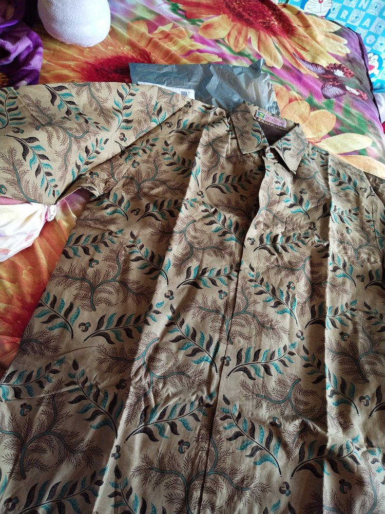 Kemeja Batik Pria Lengan Panjang Katun Premium Lapis Furing Original