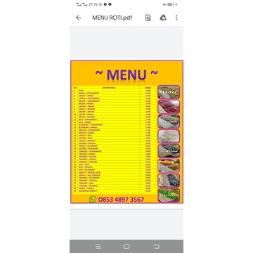 

SPANDUK +DAFTAR MENU