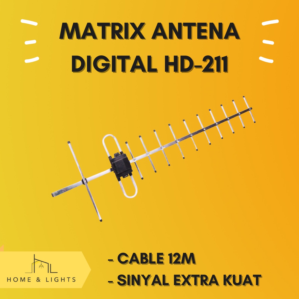 Matrix Antena Outdoor Digital HD-211 Antena UHF Super HD DVBT2 Matrix