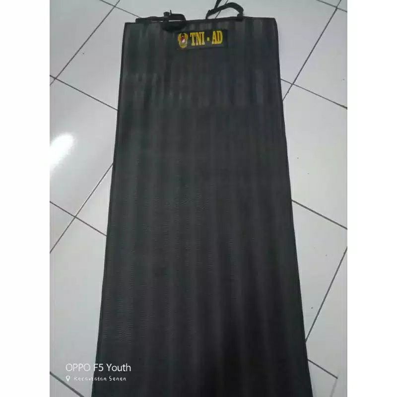 Matras TNI AD |Matras Camping |Rolling bed TNI AD hitam