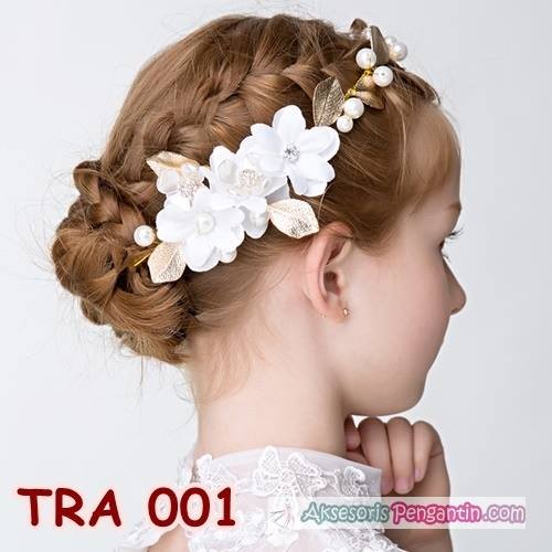 Crown Tiara Pesta Emas Anak l Aksesoris Rambut Anak Wanita - TRA 001