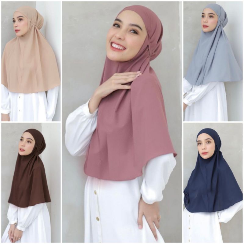 Termurah !! warna Jilbab instan bergo Maryam diamond dewasa / hijab Khimar bergo Maryam non pet