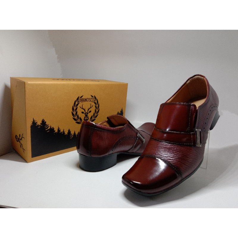 sepatu pria sepatu pantofel sepatu kerja sepatu kantor bahan kulit asli original leather PRANCISCO