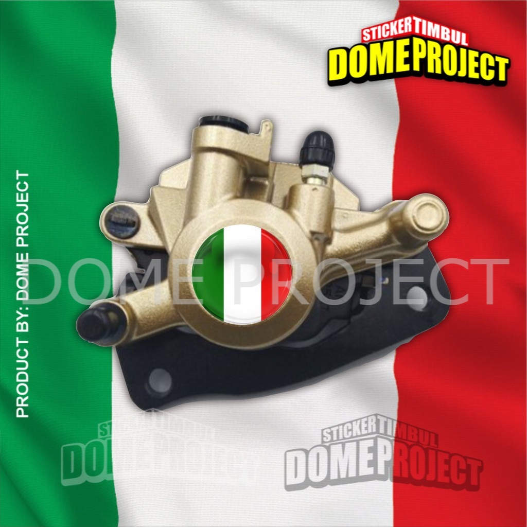 STIKER MOTOR EMBLEM 3D LOGO ITALI ITALY KALIPER REM AKSESORIS YAMAHA HONDA SUZUZI KAWASAKI AESTHETIC KEREN