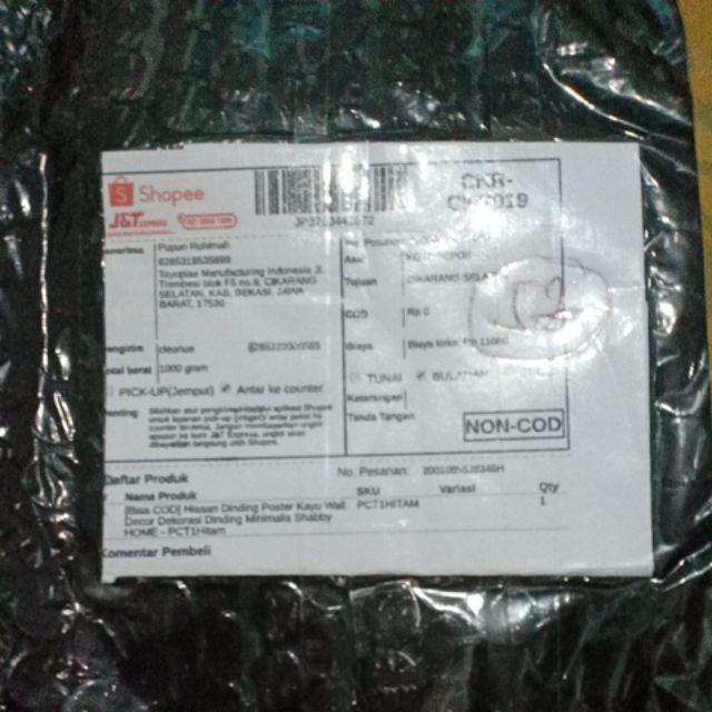 [bisa Cod] Hiasan Dinding Poster Kayu Wall Decor Dekorasi Dinding Minimalis Shabby Home - Pct1hitam