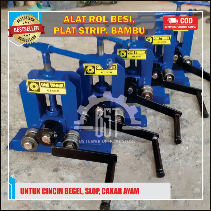 (TERLARIS)ALAT ROL BESI MANUAL Penekuk besi alat bentuk besi melingkar bending besi bentuk Lingkaran