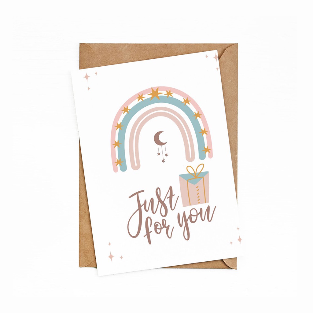 

Bukuqu Greeting Cards GC007 - Just for you - Kartu Ucapan