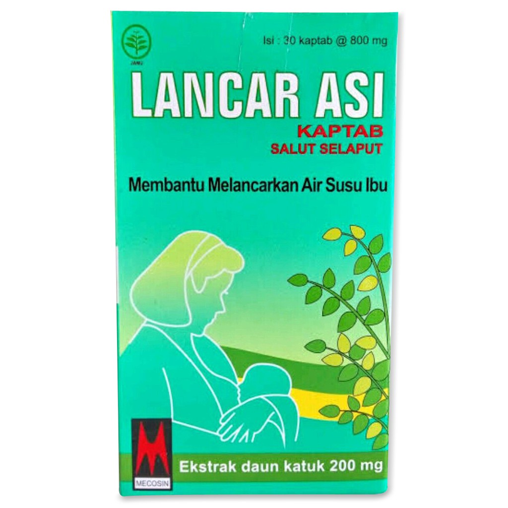 LANCAR ASI DARI EKSTRAK DAUN KATUK 200 MG,30 KAPSUL,PELANCAR ASI,ASI BOOSTER