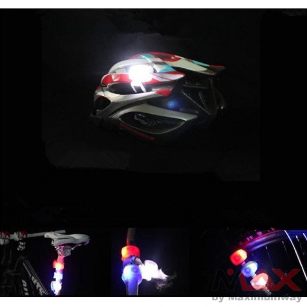 Lampu LED Sepeda Silikon 1 PCS anti air waterproof Bicycle aksesoris gunung universal MTB bike