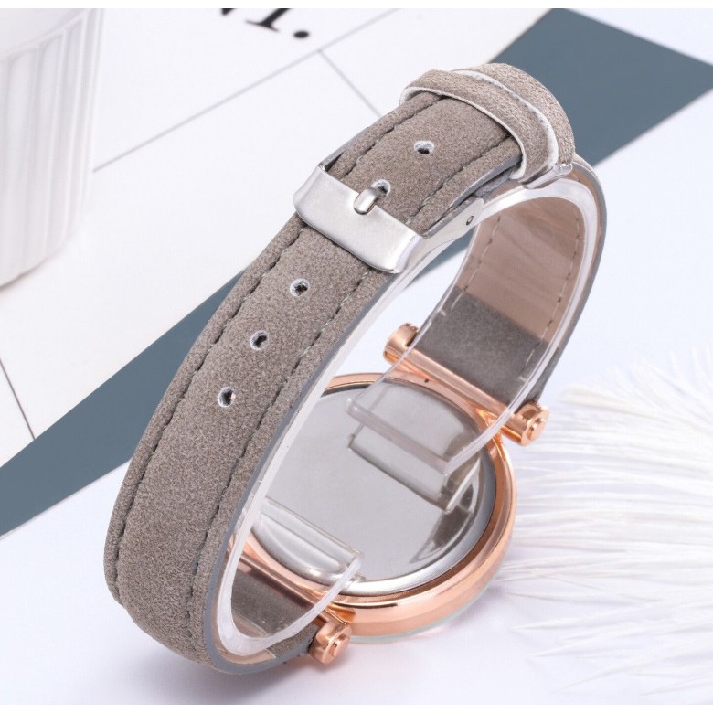 Jam Tangan Kulit Fashion Starry KULIT Women's Watches Watch Faux Leather Korea Style Women Watch