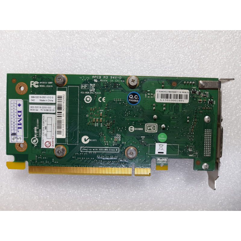 Vga NVIDIA Nvs 3151 GB Ddr3  64 Bit