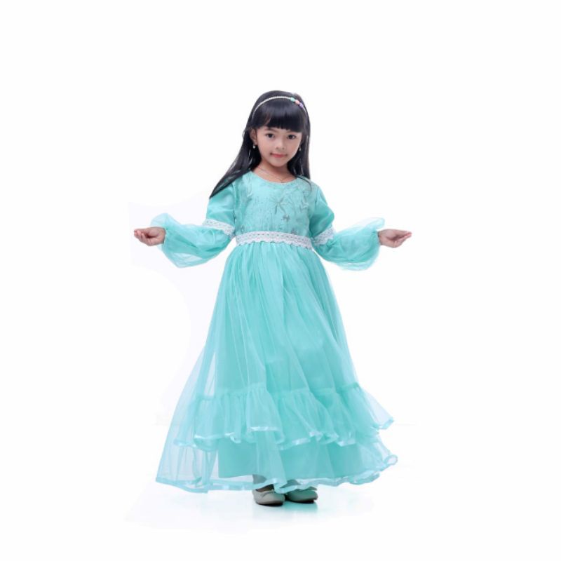 Baju Pesta anak perempuan muslimah / gaun pesta anak perempuan / gamis anak